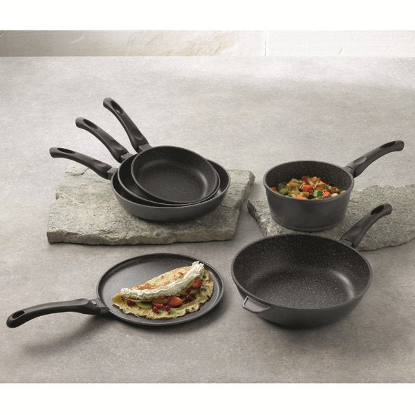 Wok revêtement Dur comme la pierre 28 cm et couvercle en verre Mathon - Mathon - 2