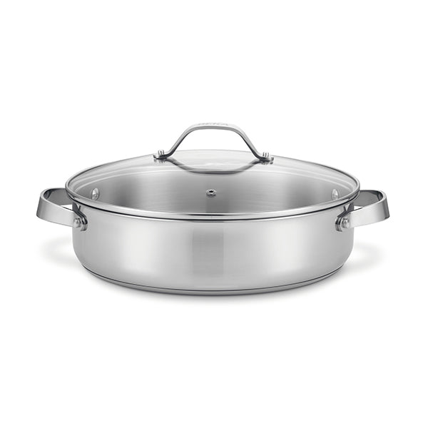 Sauteuse tout inox Cicla 28 cm et couvercle en verre Beka - Mathon - 2