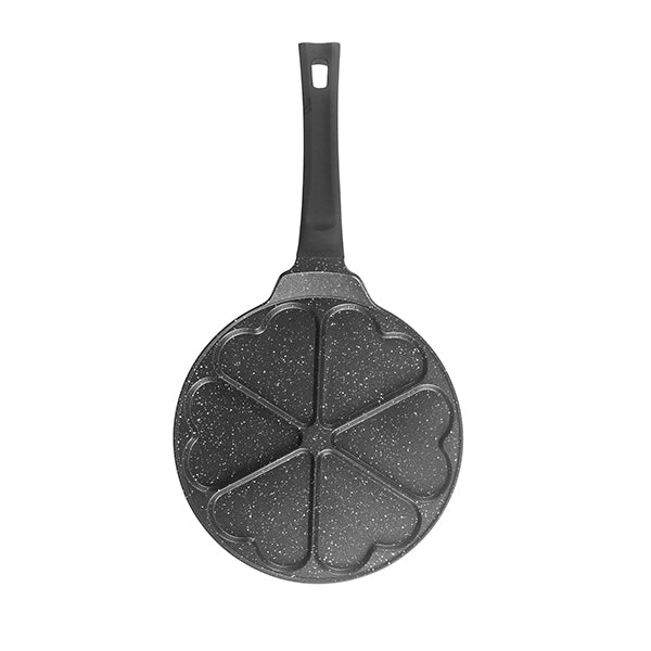 Poêle 6 mini crêpes en cœur 28 cm  Ibili - Mathon - 2