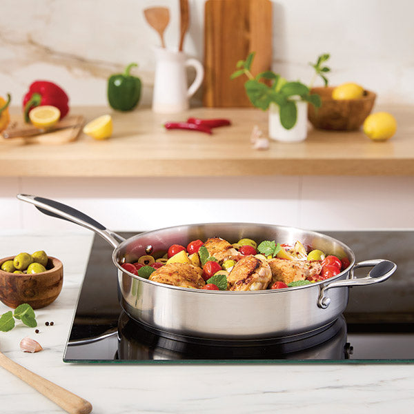 Sauteuse tout inox avec contre-poignée Excell’Inox 28 cm Mathon - Mathon - 2