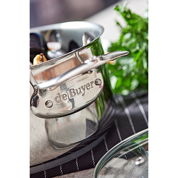 Faitout inox Milady avec couvercle en verre 28 cm 8 L De Buyer - Mathon - 3