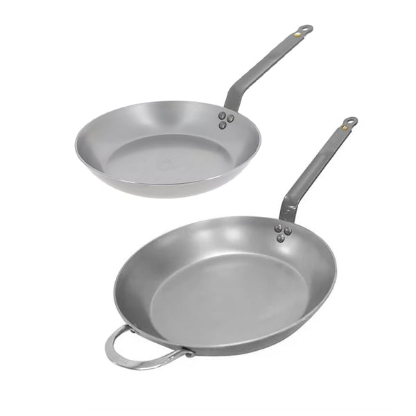 Lot 2 poêles acier Minéral B 24 et 32 cm De Buyer - Mathon - 1