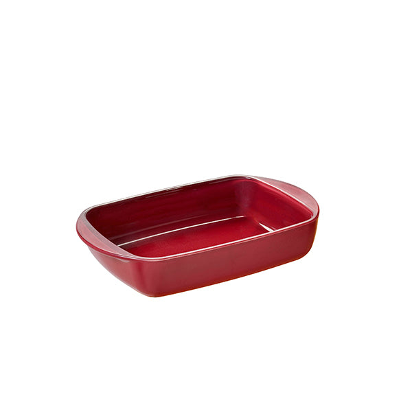 Plat à four rectangulaire en verre borosilicate avec couvercle Grenat 0,8 L Pebbly - Mathon - 3