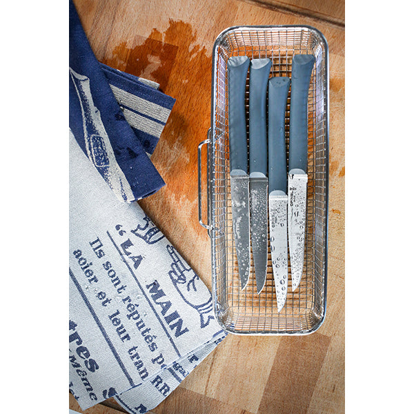 Lot de 2 coffrets 4 couteaux de table Anthracite Opinel - Mathon - 2