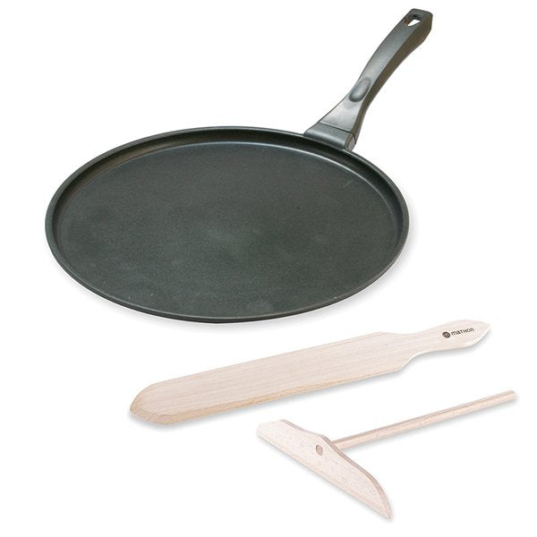 Lot crêpière revêtement anti adhérent 28 cm et kit crêpes Mathon - Mathon - 1