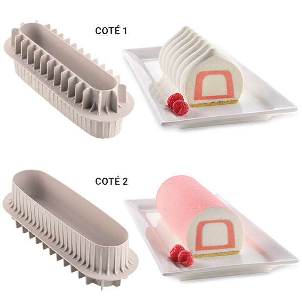 Moule à insert pour bûche avec 2 tailles  Silikomart - Mathon - 1