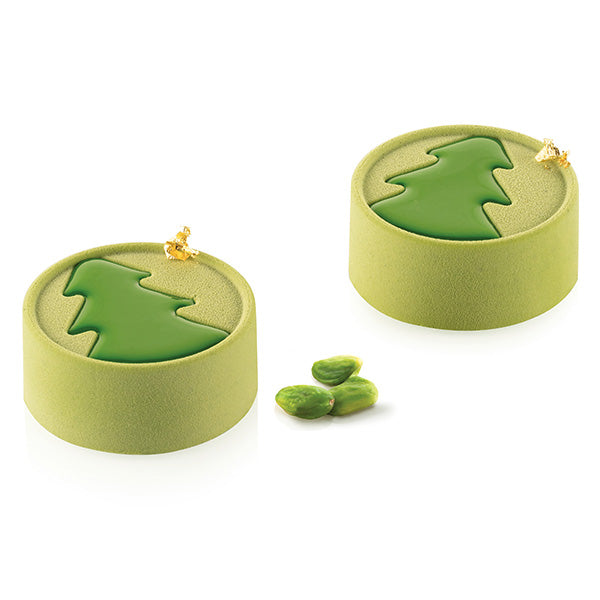 Set de 6 moules silicone Mini Hiver Sapin  Silikomart - Mathon - 1