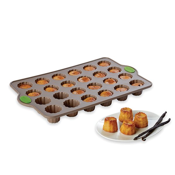 Rigiflex Plaque 24 mini-canelés en silicone structure acier 34 cm Mathon - Mathon - 1