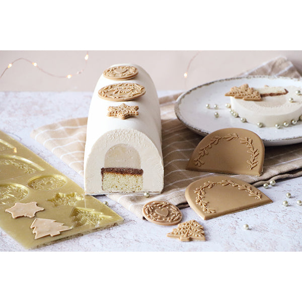 Moule silicone embouts de bûche  Scrapcooking - Mathon - 2