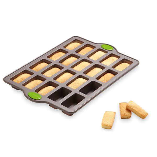 Lot de 3 plaques Rigiflex : 20 mini financiers, 12 muffins et 12 canelés Mathon - Mathon - 2