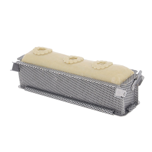 Moule à pâté croûte perforé inox Géo forme 35 cm De Buyer - Mathon - 1