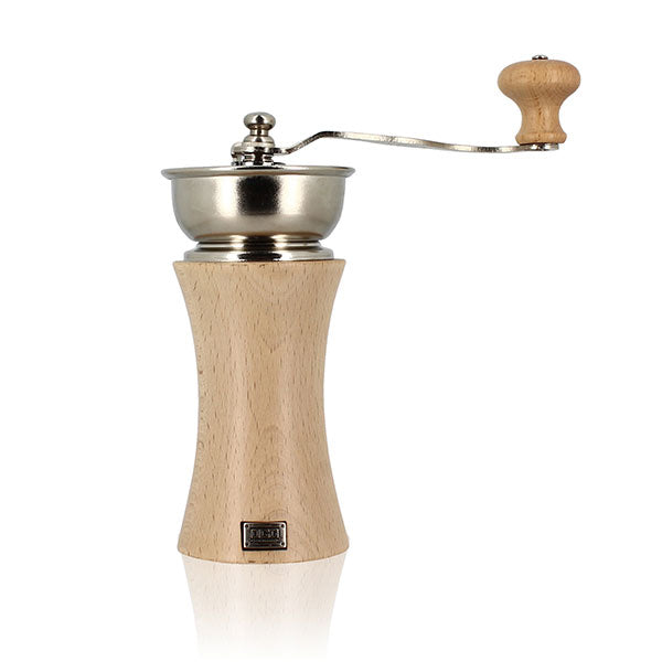 Moulin à café à manivelle en bois de hêtre 21,5 cm  Ogo - Mathon - 1