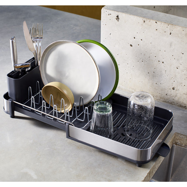 Egouttoir vaisselle compact et extensible en inox gris Extend™  Joseph Joseph - Mathon - 2
