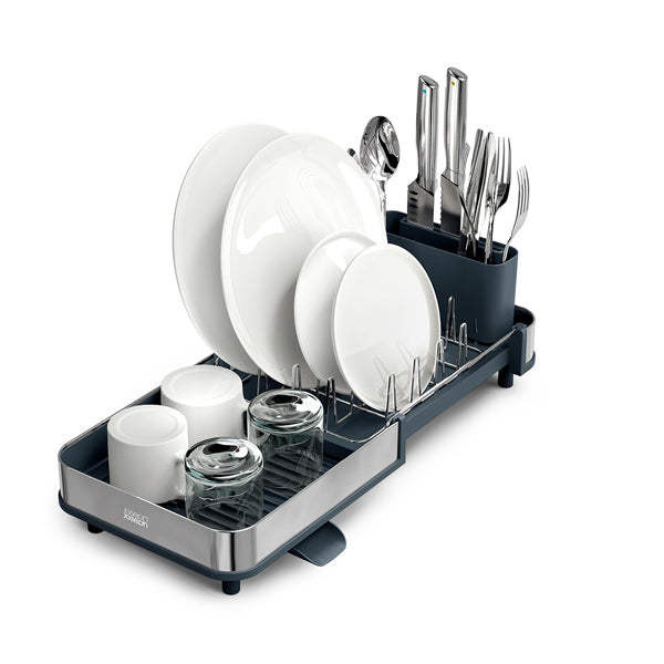 Egouttoir vaisselle compact et extensible en inox gris Extend™  Joseph Joseph - Mathon - 1