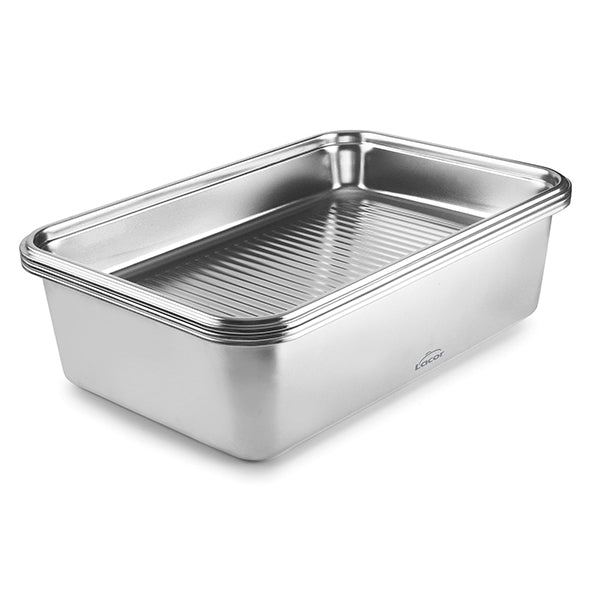Récipient rectangulaire en acier inoxydable Ecoinox Pro 3,5 L Lacor - Mathon - 3