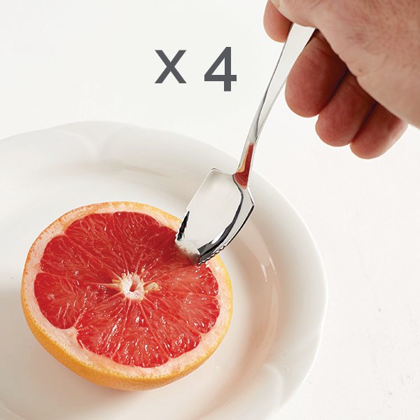 Lot de 4 cuillères à pamplemousse inox Mathon - Mathon - 1