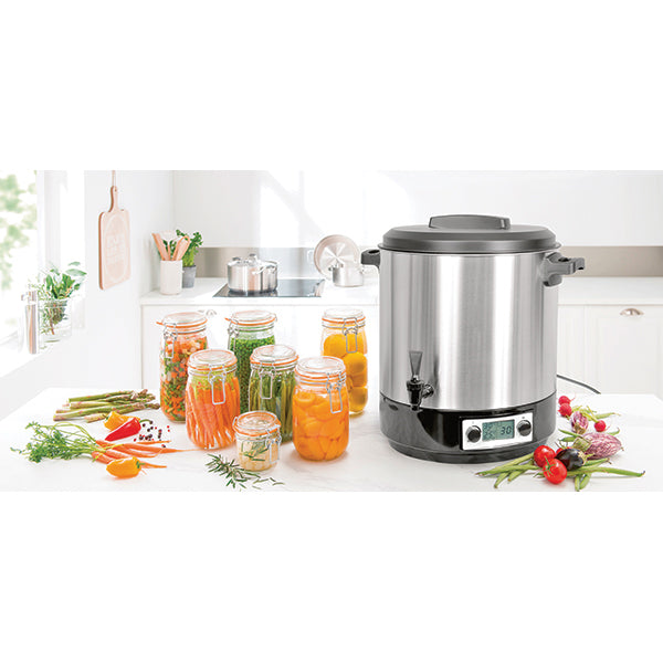 Bouilleur à bocaux inox 31 litres automatique 2000 W KCPST31LCD.IX Kitchen Chef Professional - Mathon - 2