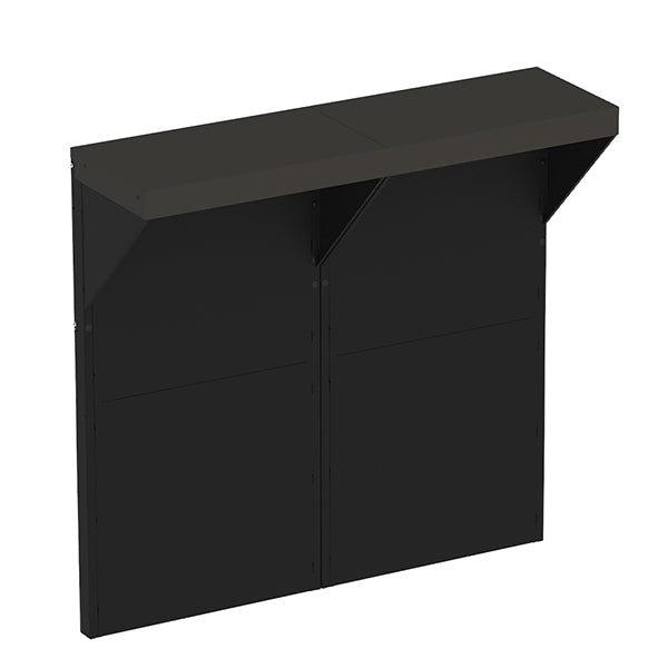Modulo comptoir bar 120 cm gris cargo ENO - Mathon - 2