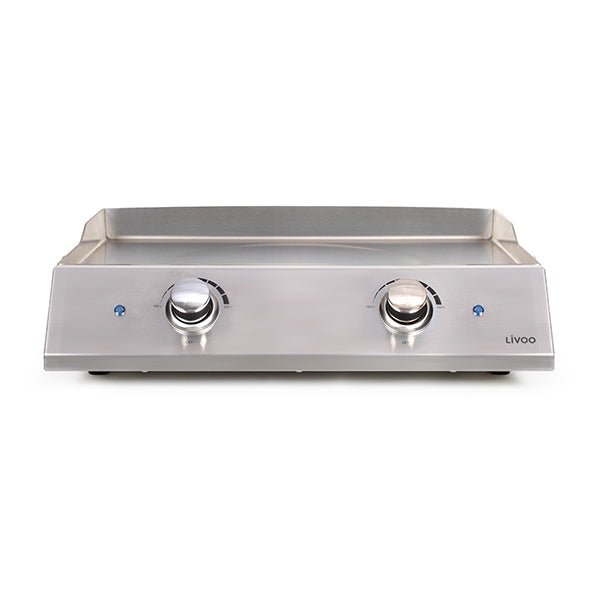 Plancha inox 2 thermostats 2800W DOC302 Livoo - Mathon - 1