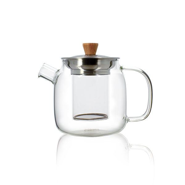Théière Oscar en verre borosilicate et inox 0,55 L   Ogo - Mathon - 1