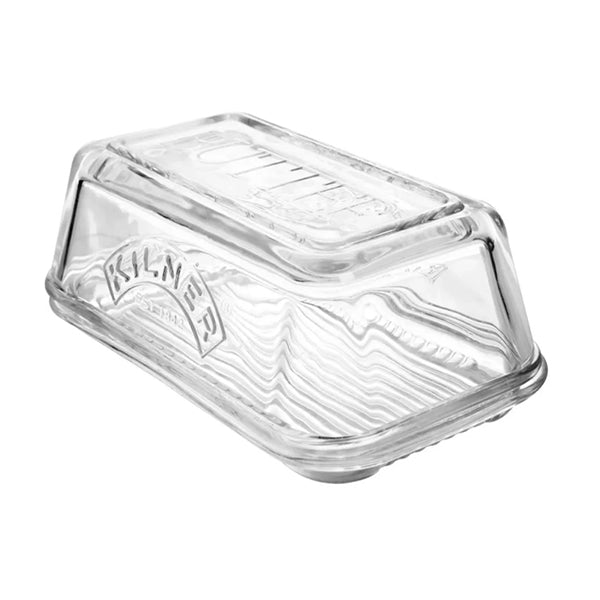Beurrier en verre avec plat et couvercle Kilner - Mathon - 1
