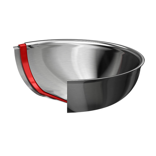 Lot wok inox antiadhérent sans manche et grille Casteline 28 cm Cristel - Mathon - 2
